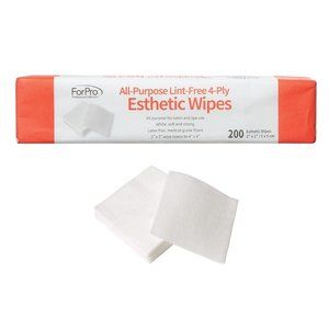 ForPro All-Purpose Lint-Free 4-Ply Esthetic Wipes, for Salon and Spa Use